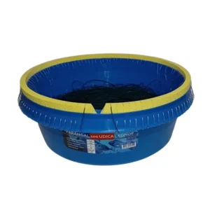 Parangal s 100 udica, konop, udice Mustad i plavom grčkom kofom za lov s broda na oboritu ribu, idealan za profesionalce i rekreativce.