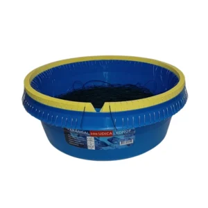 Parangal za zubaca od 100 udica Mustad br.8 od konopa u grčkoj kofi. Gotov parangal za zubaca.